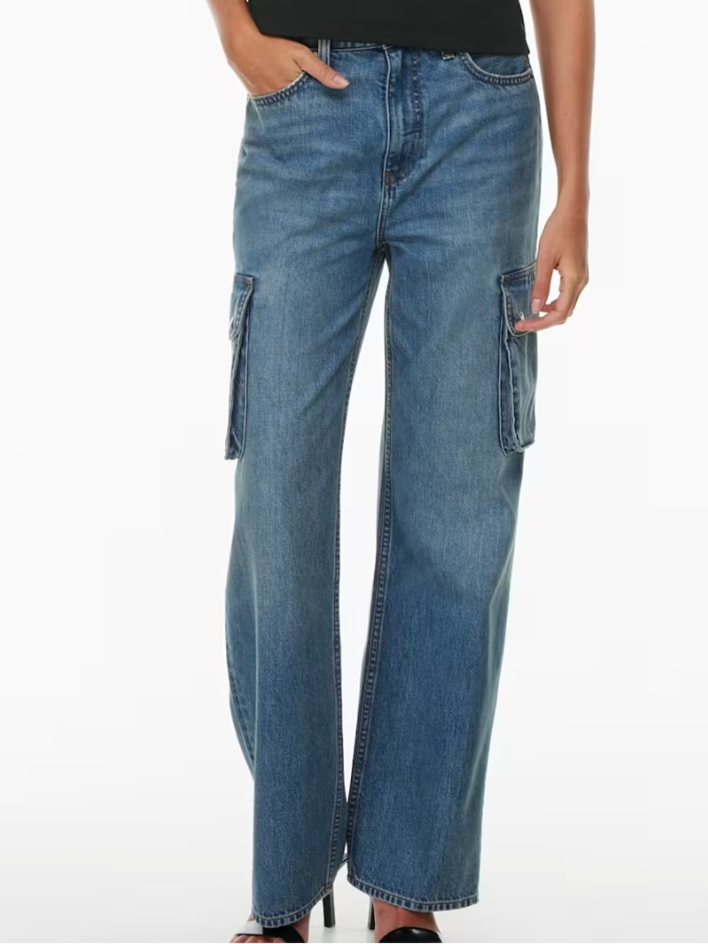 Aritzia Denim Forum The '90s Hi-Rise Loose Cargo Jean